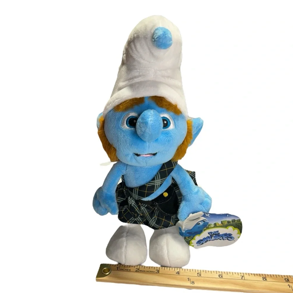 JAKKS The Smurfs Scottish Kilt Gutsy Doll Toy Stuffed Animal Plush 2011 Movie‎